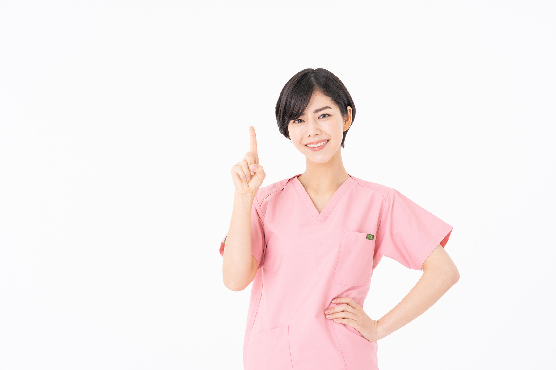 ポイントを接目する歯科助手