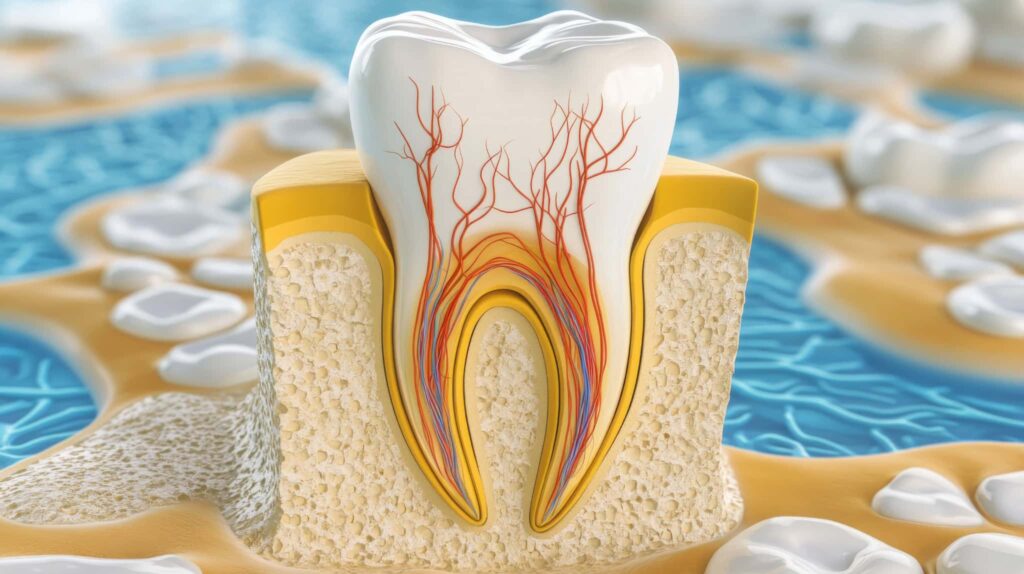 歯の根管のイメージ