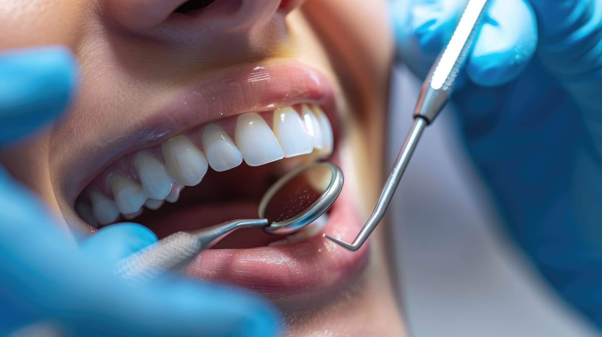 根管治療の期間を延ばさないために定期検診を受診する女性