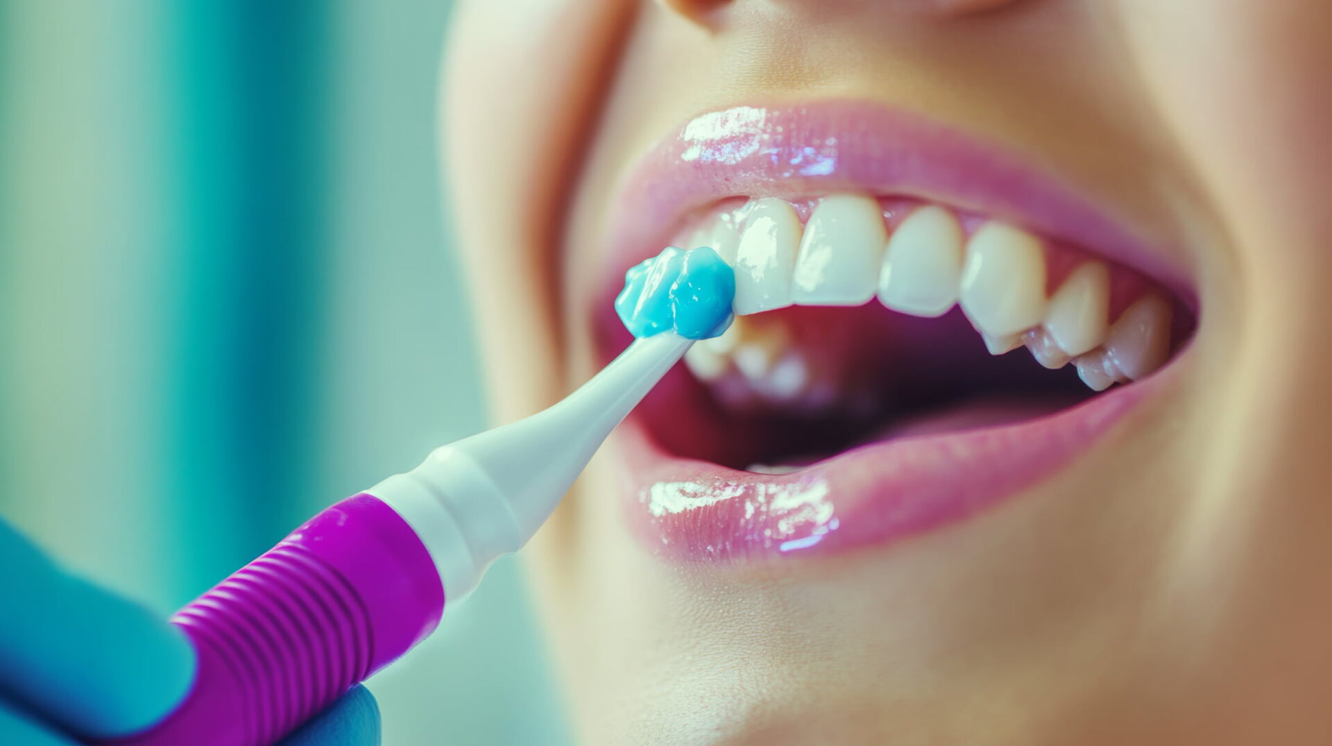 虫歯予防に歯科医院でフッ素塗布をしてもらう患者