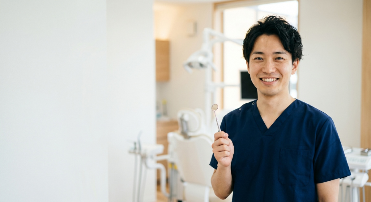 歯科恐怖症の相談・治療の流れを説明する歯科医師