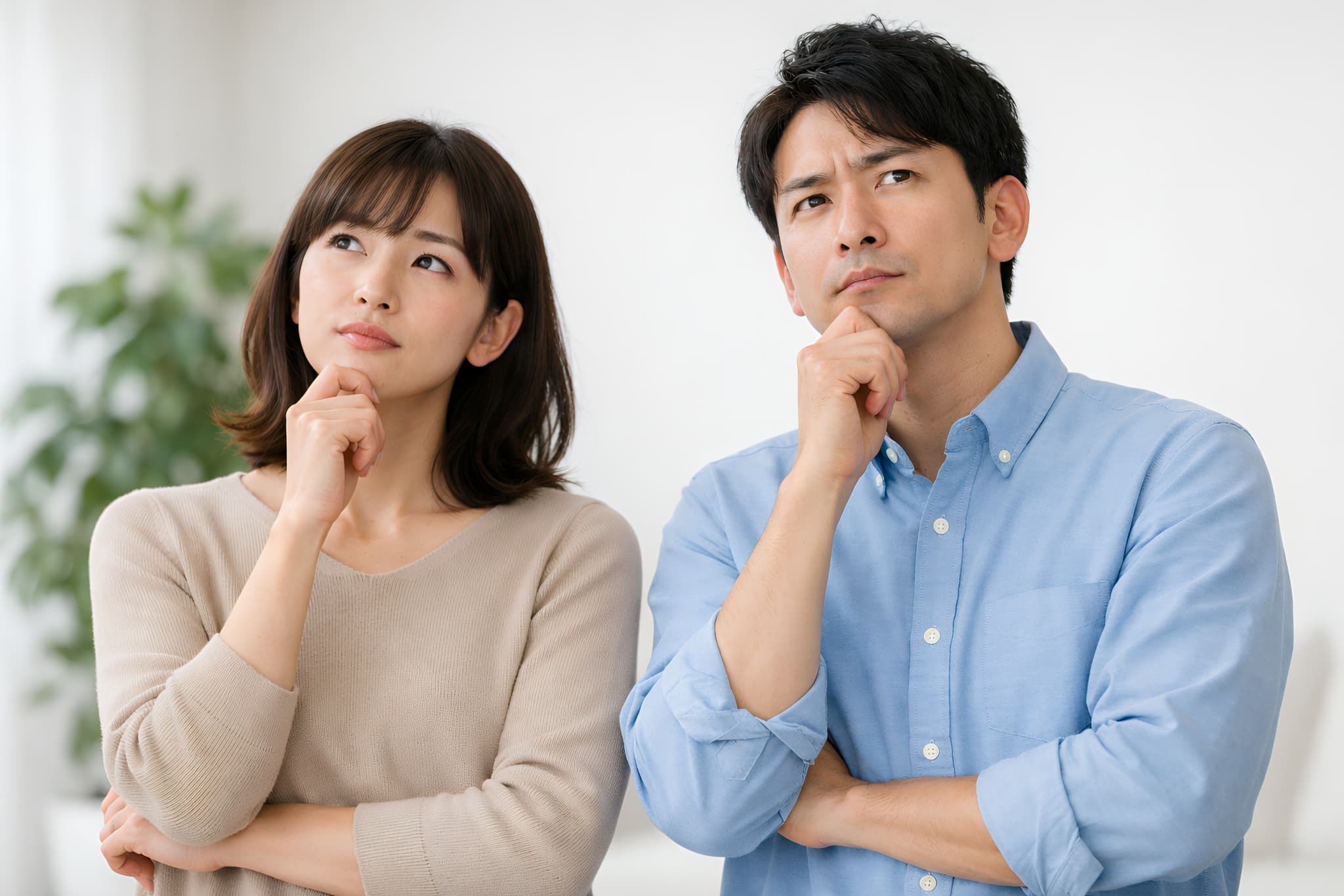 歯周病は歯ぎしりが原因なのか考える男女